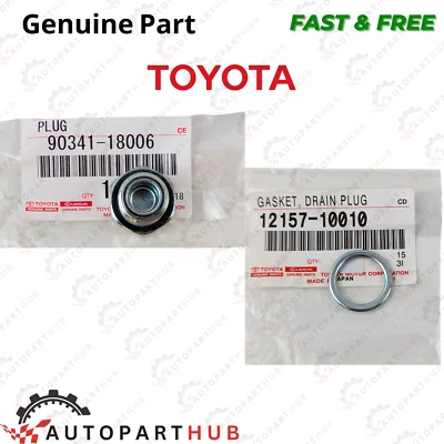 Genuine Toyota Rear Axle Fill Plug & Gasket 05-22 Tacoma 07-22 Tundra Set OEM - Image 1 of 4