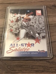 2002 Donruss Elite All-Star Salutes Braves Baseball Card #13 Andruw Jones/2000