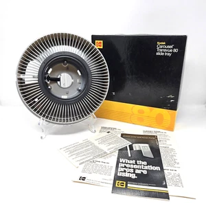 Vintage Kodak Carousel Transvue 80 Slide Tray with Box and Inserts! - Picture 1 of 4