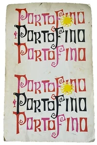 Menú de restaurante italiano Portofino vintage 20x13 pulgadas San Francisco California CA - Imagen 1 de 2
