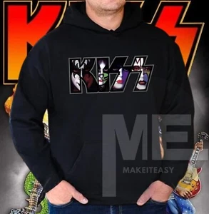 KISS Hard Rock Band Sudadera con Capucha Gene Simmons Paul Stanley Hard Rock Banda Regalo - Imagen 1 de 4