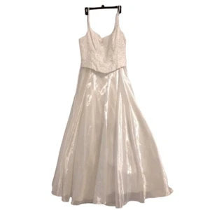 Let’s Fashion off white wedding women’s dress 2XL made in the USA - Picture 1 of 18