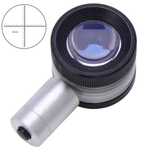 30x Portable Pocket Magnifier Flat-Field Achromatic Magnifying Glass with scale - Picture 1 of 6