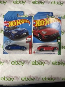 Hot Wheels Porsche Serie Panamera Turbo S E-Hybrid Sport Turismo 2 Stück - Bild 1 von 16