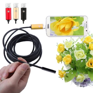 6LED 7mm Usb Android PC Endoscope Borescope Inspection Camera 2/5/10M waterproof - Imagen 1 de 12