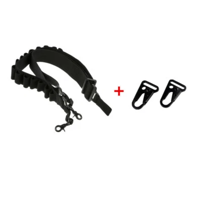 Tactical 2 Point 15-Round Shell Holder Gun Sling Strap Bandolier 12GA Ammo Pouch - Image 1 of 4