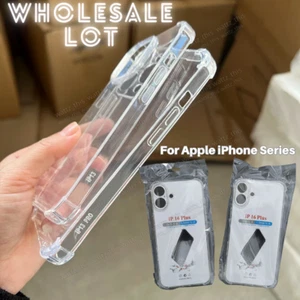 Wholesale Bulk Lot Clear Phone Case Cover For iPhone 16 15 14 13 12 11 Pro XR 8 - Picture 1 of 12