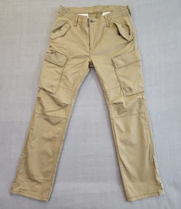 Levi's Cargo Tactical Gear Pant Men's W36 L32 Tan 8 Pockets Reinforced Gusset - Picture 1 of 14