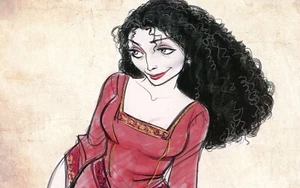 Tangled, 2010, Mother Gothel, Concept Art by Jin Kim --POSTCARD - Bild 1 von 2