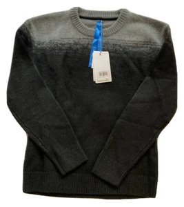NWT-KITANDACE MEN’S CASHMERE/WOOL SWEATER SIZE LARGE COLOR BLACK /GRAY - Picture 1 of 11