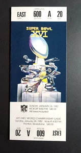1984 *REPRINT* SUPER BOWL XVI TICKET SAN FRANCISCO 49ERS VS CINCINNATI BENGALS - Picture 1 of 4