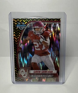 Gavin Sawchuck 2024 Bowman U Chrome - Black & Gold Stealth 12/24 Oklahoma, FSU - Picture 1 of 2