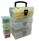 Aufbewahrungsbox Organizer Kleinteilebox Sortimentkasten Sortierboxen 3 Stck