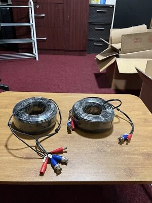 SHD 100 Feet BNC Video Power Cable Camera Video with BNC Connectors - Pack of 2 - Image 1 of 4