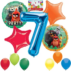 Angry Birds 2 Party Supplies Balloon Decoration Bundle for 7th Birthday - Picture 1 of 1