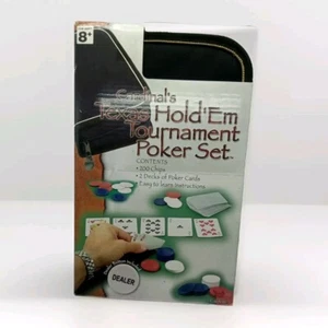 Cardinal's Texas Hold 'Em Tournament Poker Set w/ Travel Case - Picture 1 of 5
