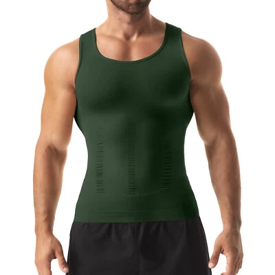 Fajas Para Hombres Faja Reductora De Hombre Body Shaper Compression Shirt Girdle - Image 1 of 4