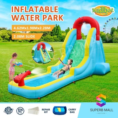 Inflatable Water Park Kids Jumping Castle Outdoor Slide Pool Splash Toys Bouncer - image 1 of 4