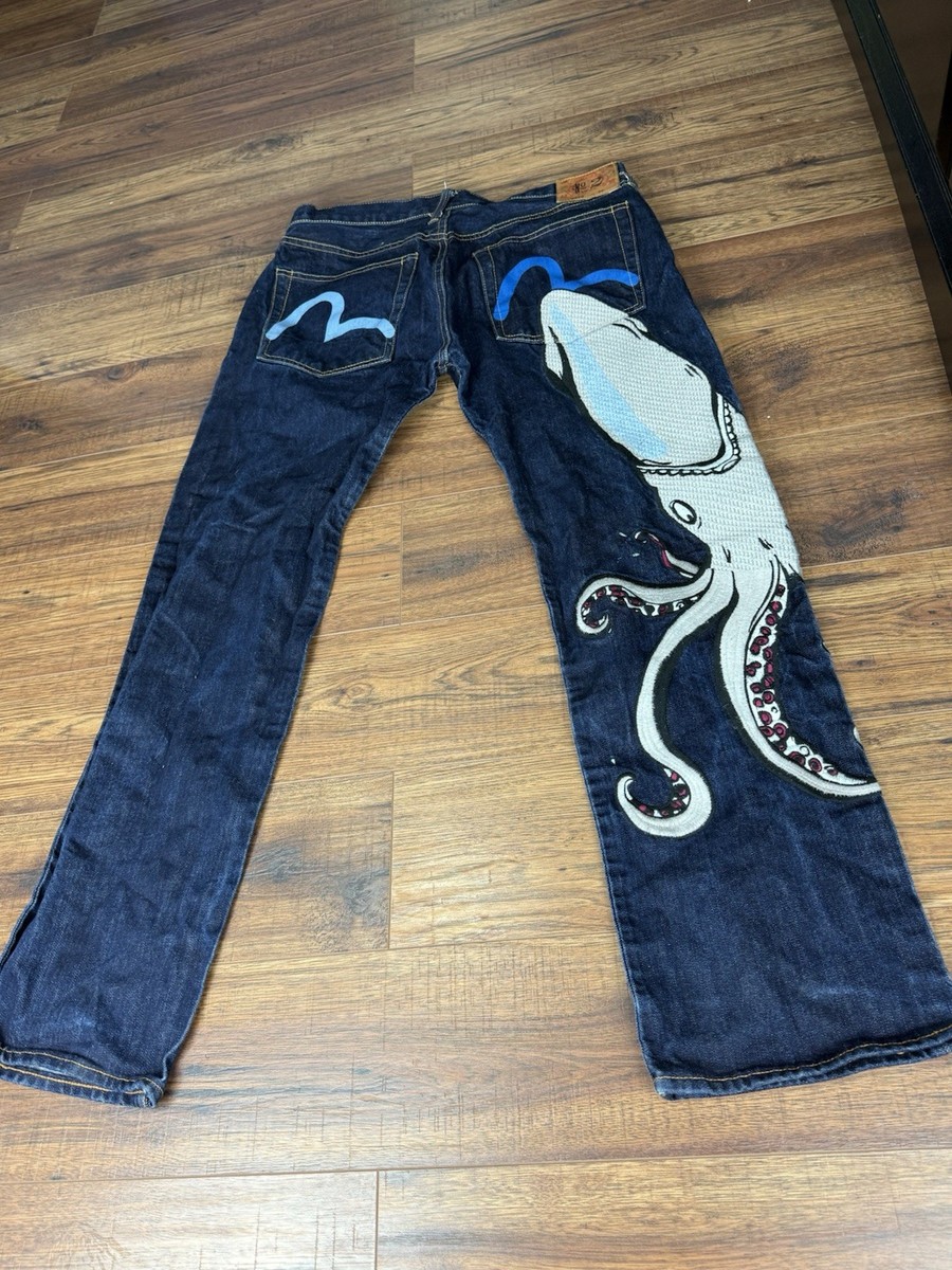 evisu ジーンズ 36インチ Evisu heritage アーチロゴデニム 36インチ - メルカリ