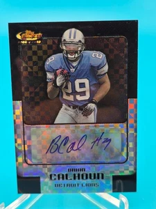 Brian Calhoun 2006 Topps Finest Atomic Rookie Auto Refractor 23/25 RC #170 LIONS - Picture 1 of 2