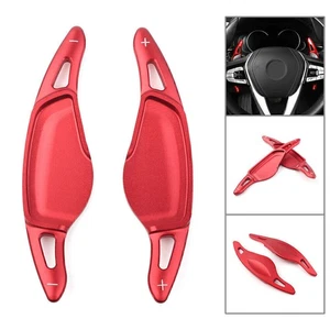 Fit BMW 5 7 Series X3 X4 Steering Wheel Paddle Shifter Shift Extension Pad Red - Picture 1 of 10