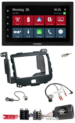 Blaupunkt Lenkrad Bluetooth DAB 2DIN USB Autoradio für Hyundai i10 09-13 Rubber - Bild 1 von 4
