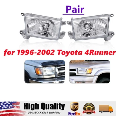 Par de faros para Toyota 4Runner 1996-2002 conjunto de faros laterales izquierdo+derecho Foto 1 de 4