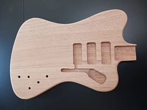 Mahogany Non Reverse Firebird Gibson Stye Guitar Body Project Fits Fender Neck - Picture 1 of 10