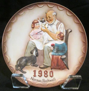 1980 Fine Bone China "Norman Rockwell" Annual Collector Plate, "The Toymaker" - Picture 1 of 4