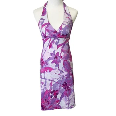 Express винтажный Y2K с бретелью через шею Кокетливое платье женский размер XS 1-2 - Изображение 1 из 4