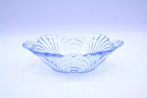 Flat Open 2 Handled Jam/Jelly Caprice Moonlight Blue by Cambridge Glass Elegant - Picture 1 of 8