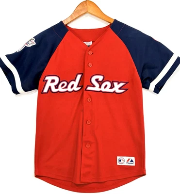 Camiseta David Ortiz Boston Red Sox Majestic #34 Cosida Oficial MLB Juvenil M Foto 1 de 4