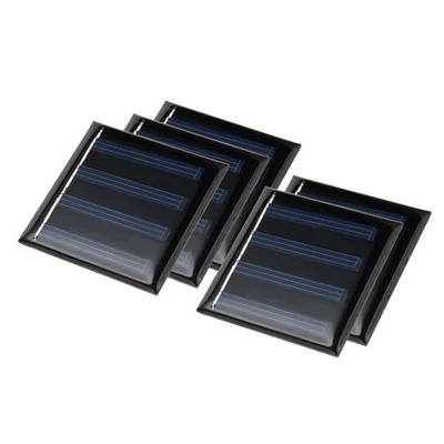 Módulo de panel de célula solar mini polivinílica de 5 piezas 2V 50mA hágalo usted mismo 49,8 mm x 49,8 mm Foto 1 de 4