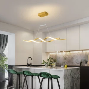 Dimmable LED Pendant Light with Remote Contemporary Chandeliers for Dining Rooms - Picture 1 of 57