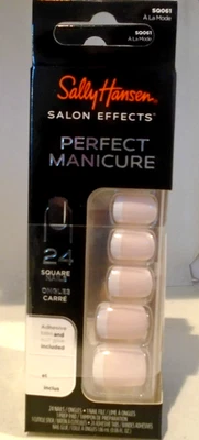 Sally Hansen Perfect Manicura Prensa en Uñas Kit Cuadrado 24 piezas A' La Mode 2-PACK Foto 1 de 3