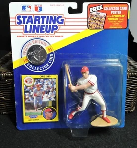 Chris Sabo Kenner Starting Lineup 1991  With Coin And Card Cincinnati Reds - Picture 1 of 2