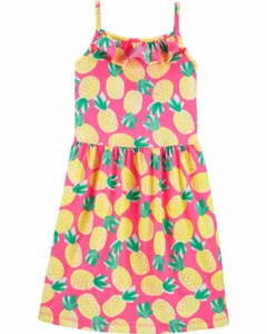 Mädchen Danke Kleid Ananas Rüschen Jersy - Bild 1 von 3