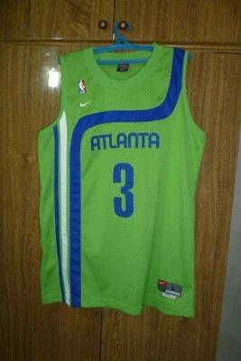 Atlanta Hawks Nike NBA Jersey #3 Shareef Abdur-Rahim Basketball Green Men Size L - Image 1 of 4