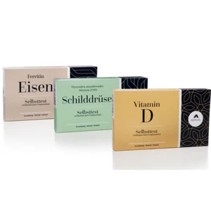 Medizinisches Selbsttest Bundle (Vitamin D + Schilddrüse + Eisen) - Bild 1 von 4