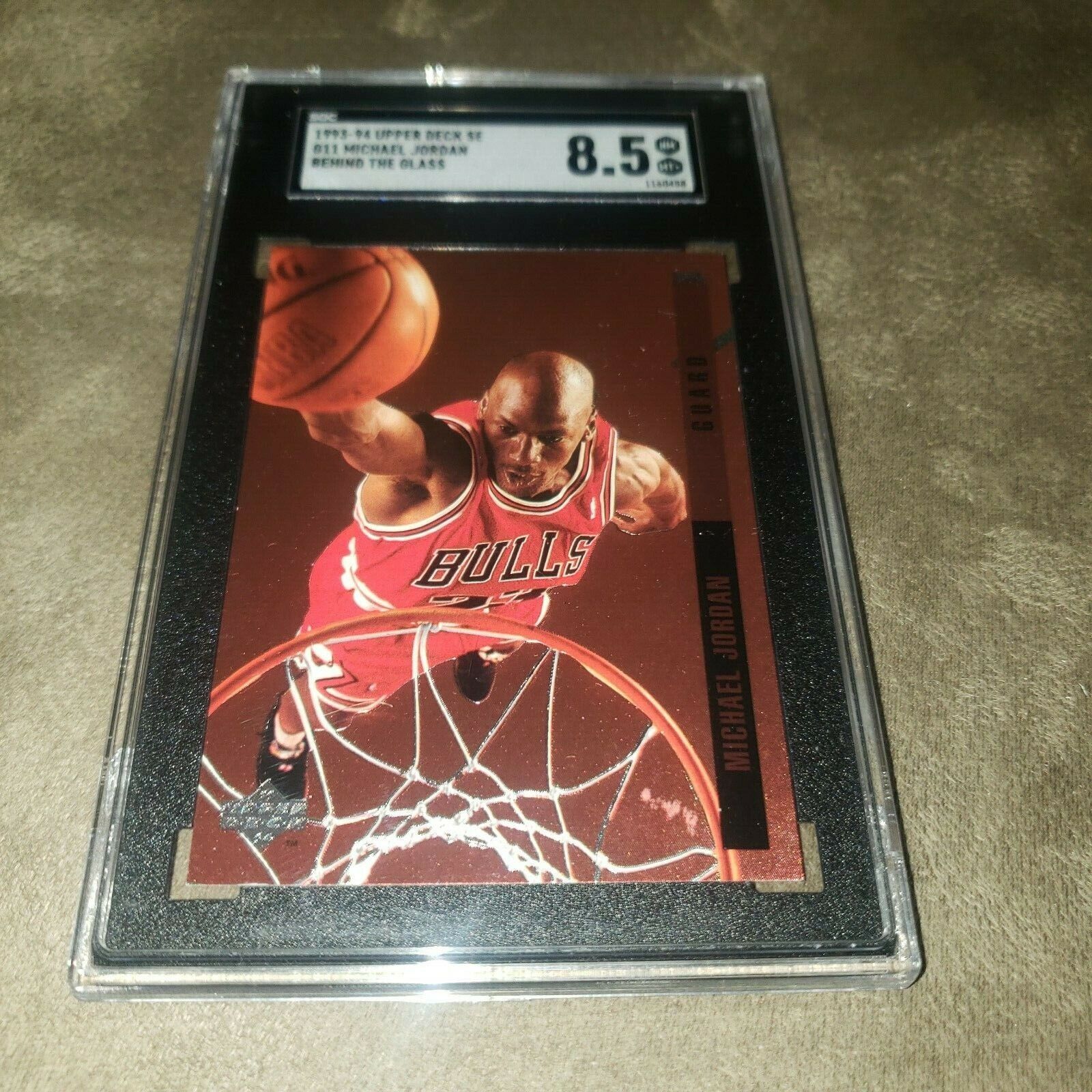 1993-94 Upper Deck SE Michael Jordan Behind the Glass #G11 SGC 8.5 NrMt Bulls