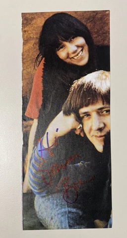 Sonny Bono (Sonny And Cher) Signed Autograph Press Photo Promo Clip Cover