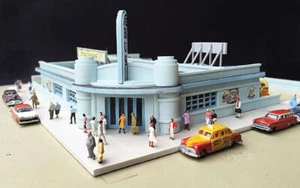 Lunde Studios N 1/160 SNAILWAYS BUS DEPOT mid-20th century bus terminal kit NEW! - Picture 1 of 5