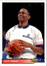 1992-93 Upper Deck Washington Bullets Basketball Card #226 Larry Stewart