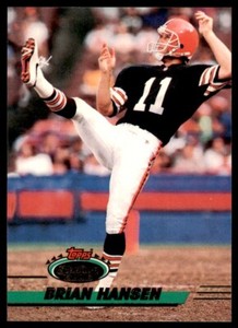 1993 STADIUM CLUB BRIAN HANSEN CLEVELAND BROWNS #407