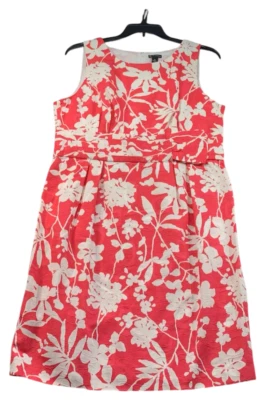 Vestido New Direction Mujer Talla 18 Naranja Blanco Floral Sin Mangas Foto 1 de 4