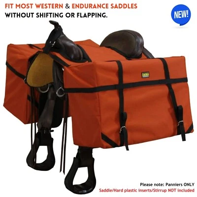 Alforjas de alta resistencia bolsa para caballos para sillas de montar occidentales/de resistencia campamento de caza Foto 1 de 4