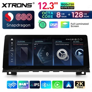 12.3" Android 14 2K Car Screen  8Core 8+128GB 4G LTE GPS for BMW 7er F01 F02 NBT - Picture 1 of 20