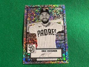 Platinum Anniversary Black and White Mini Diamond Refractors #334 Eric Hosmer