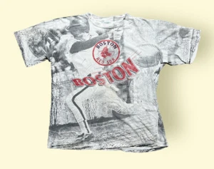 Vintage Boston Red Sox All Over Print T Shirt 1990s Men’s XL Vtg AOP MLB - Picture 1 of 6