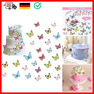 Schmetterling Deko Torte Esspapier Schmetterlinge, 40stk Cake Topper Schmette... - Bild 1 von 10